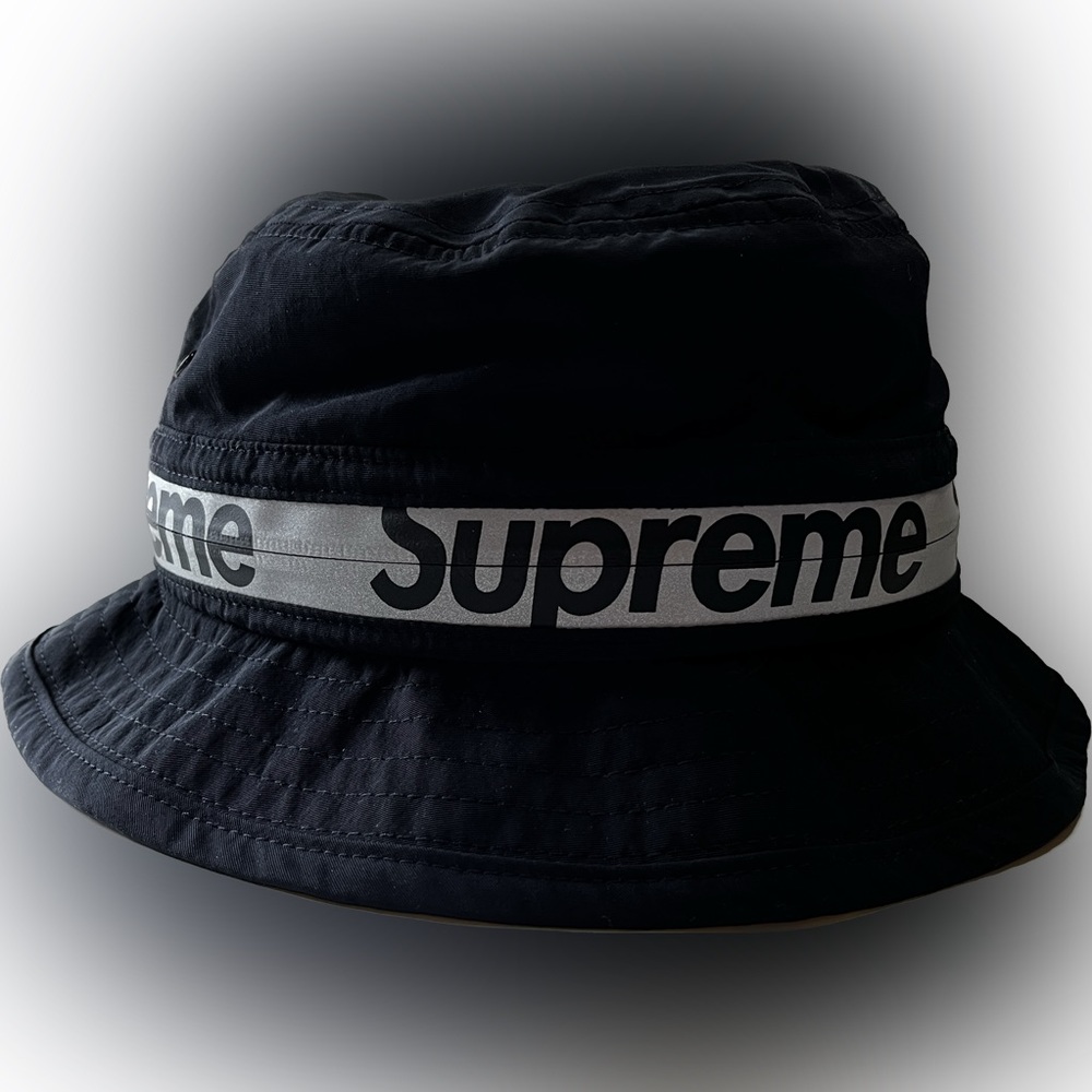 Supreme Reflective Zip Crusher Black
